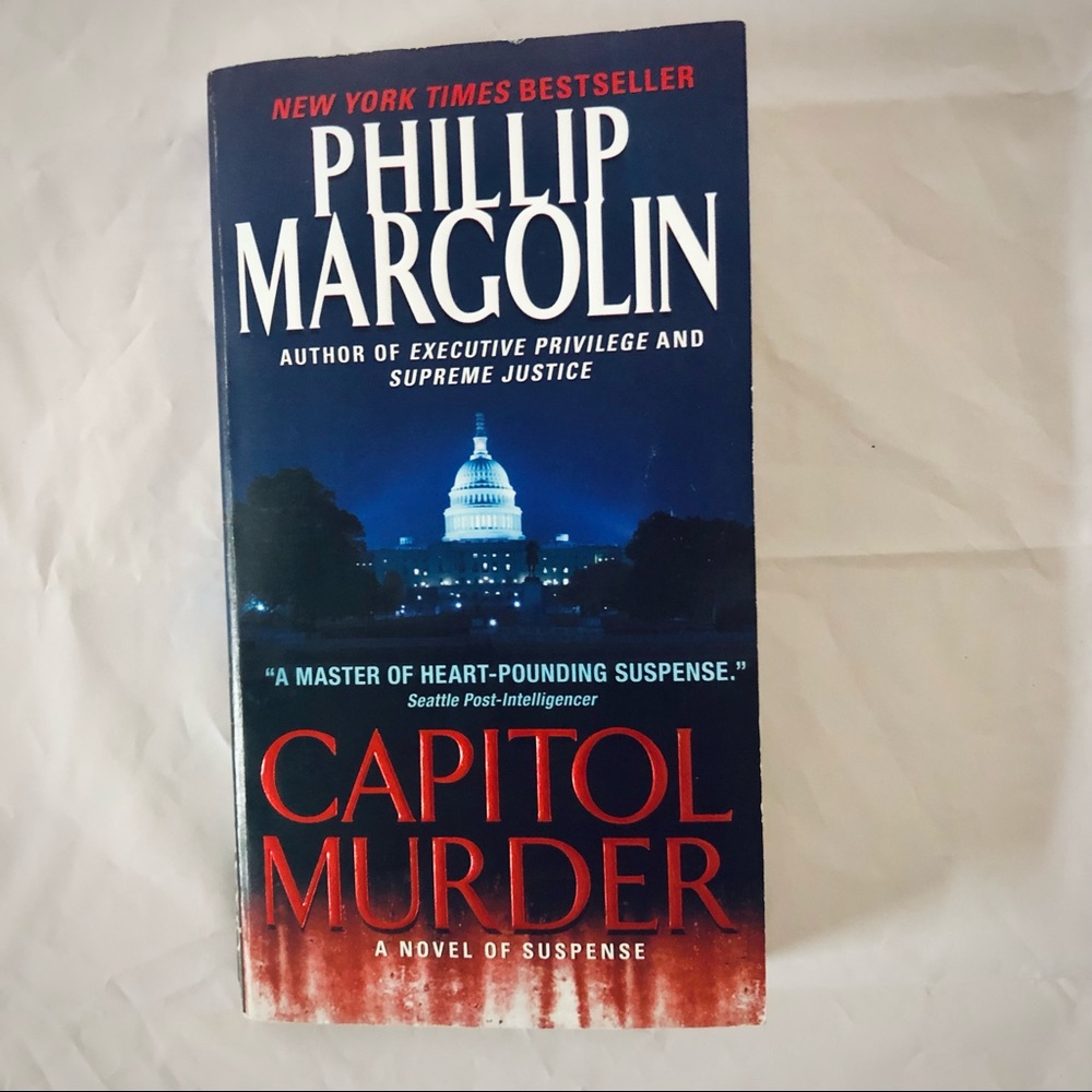 💝 Capitol Murder Phillip Margolin Mystery Suspense Mass Produced Paperback Book